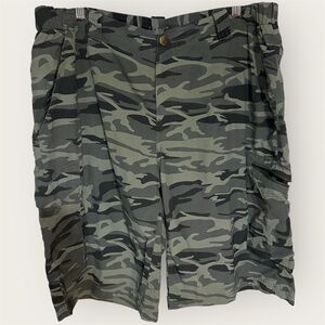 Columbia Silver Ridge Printed Camo Cargo Shorts Omni-Shade UPF 50 - Size 36W 12L